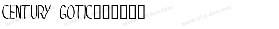 century gotic字体转换